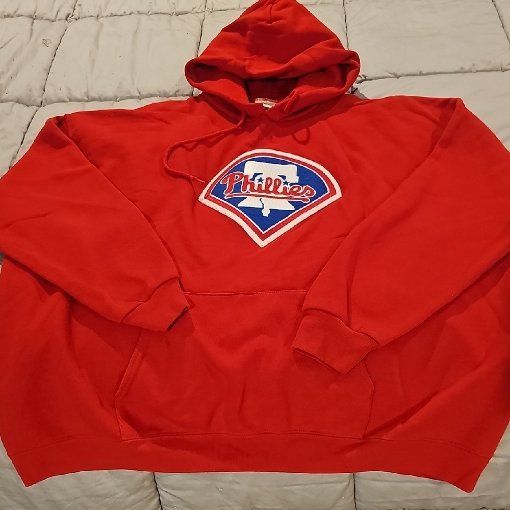 Vibrant Red Phillies Sweatshirt with Team Logo